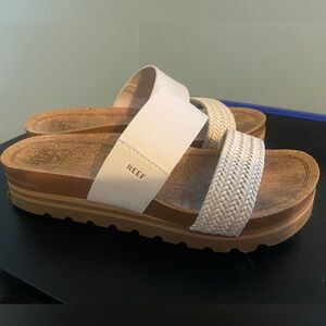 Reef White Platform Sandals